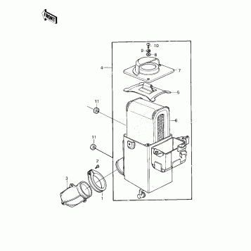 AIR CLEANER ('80-'81 A7/A8)