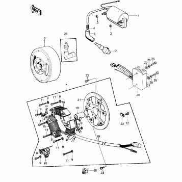 IGNITION/GENERATOR ('80-'81 A7/A8)
