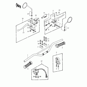 HANDLEBAR ('80-'81 A7/A8)