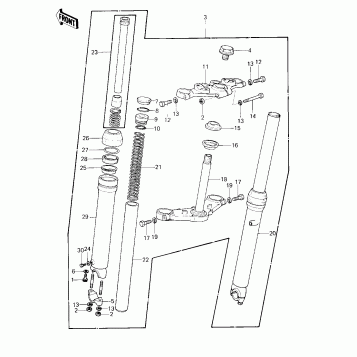 FRONT FORK ('80-'81 A7/A8)