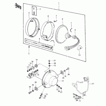 HEADLIGHT ('80-'81 A7/A8)