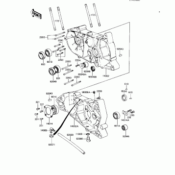 CRANKCASE ('82-'83 A9/A10)