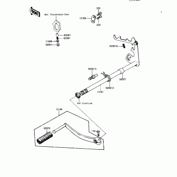 GEAR CHANGE MECHANISM ('82-'83 A9/A10)