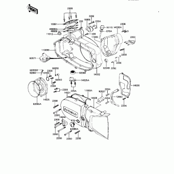 ENGINE COVERS ('82-'83 A9/A10)