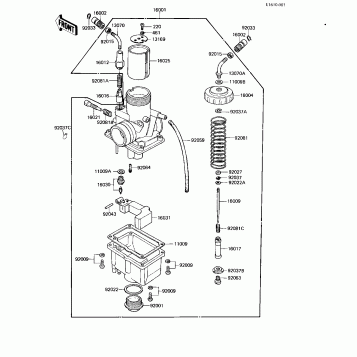 CARBURETOR ('82-'83 A9/A10)