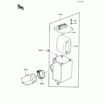 AIR CLEANER ('82-'83 A9/A10)
