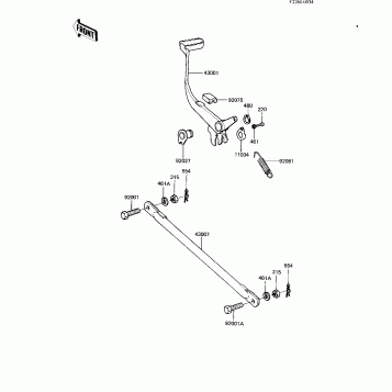 BRAKE PEDAL/TORQUE LINK ('82-'83 A9/A10)
