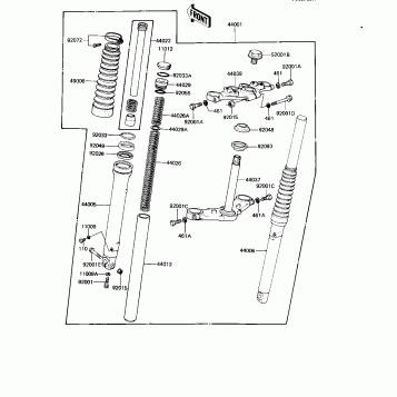 FRONT FORK (KE125-A9)