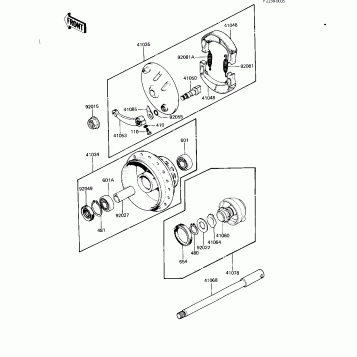 FRONT HUB/BRAKE ('82-'83 A9/A10)