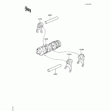 GEAR CHANGE DRUM & FORKS