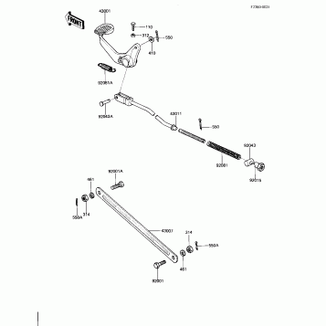 BRAKE PEDAL/TORQUE LINK