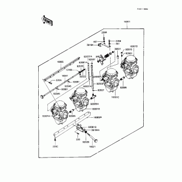 CARBURETOR ASSY (KZ1000-R1)