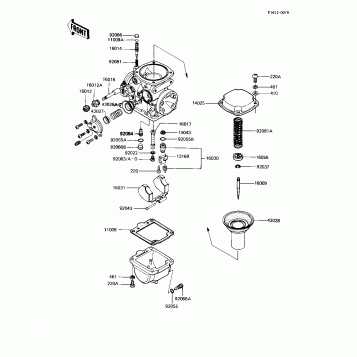 CARBURETOR PARTS (KZ1000-R1)