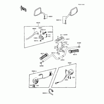 HANDLEBAR (KZ1000-R1)