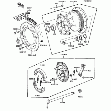 REAR HUB/BRAKE/CHAIN
