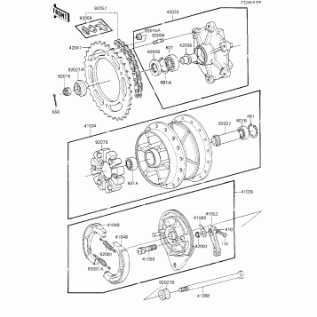 REAR HUB/BRAKE/CHAIN