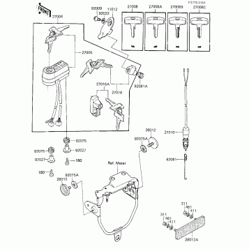 IGNITION SWITCH/LOCKS/REFLECTORS