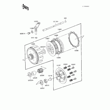 CLUTCH ('83 KX250-C1)