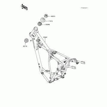 FRAME ('83 KX250-C1)