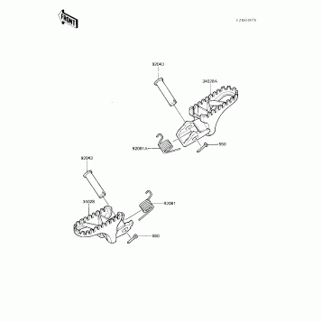 FOOTRESTS ('83 KX250-C1)