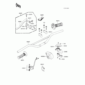 HANDLEBAR ('83 KX250-C1)