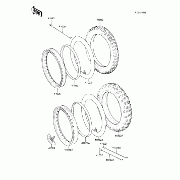 WHEELS/TIRES ('83 KX250-C1)