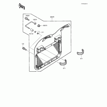NUMBER PLATE ('83 KX250-C1)