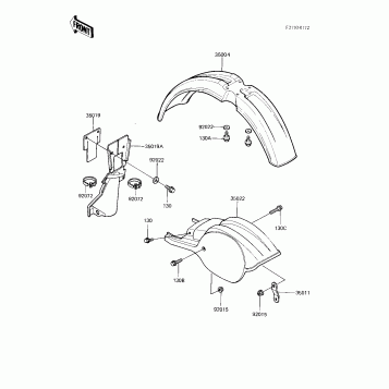FENDERS ('83 KX250-C1)