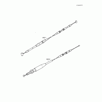 CABLES ('83 KX250-C1)