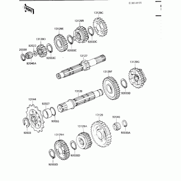 TRANSMISSION ('84 KX250-C2)