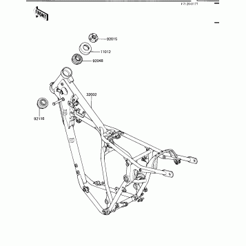 FRAME ('84 KX250-C2)