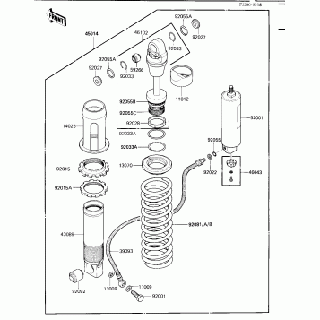 SHOCK ABSORBER ('84 KX250-C2)
