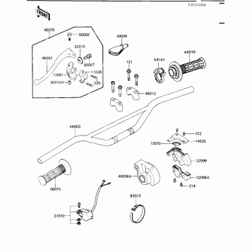HANDLEBAR ('84 KX250-C2)