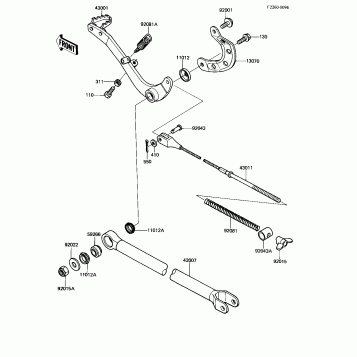 BRAKE PEDAL/TORQUE LINK ('83 A1)