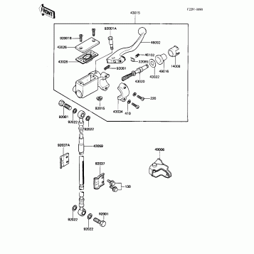 FRONT MASTER CYLINDER ('83 A1)