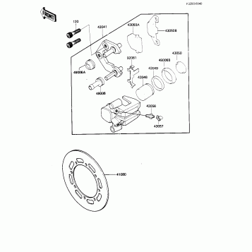 FRONT BRAKE ('83 A1)