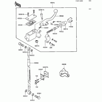 FRONT MASTER CYLINDER ('84 A2)