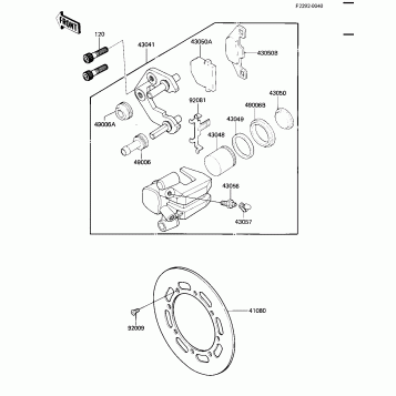 FRONT BRAKE ('84 A2)