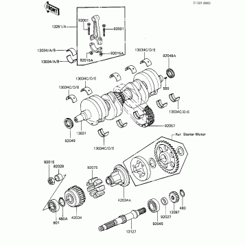 CRANKSHAFT/SECONDARY SHAFT