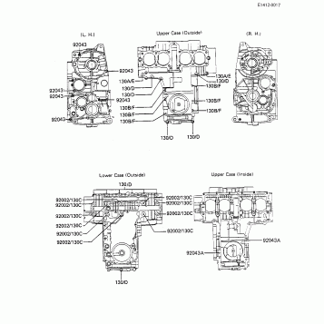 CRANKCASE BOLT & STUD PATTERN