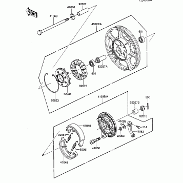 REAR WHEEL/HUB/BRAKE