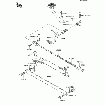 BRAKE PEDAL/TORQUE LINK