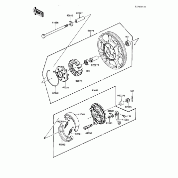 REAR WHEEL/HUB/BRAKE