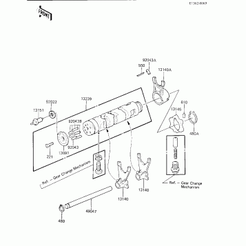 GEAR CHANGE DRUM & FORKS