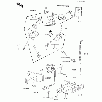 IGNITION SWITCH/LOCKS/REFLECTORS