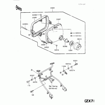 HEADLIGHT (ZX750-A2)