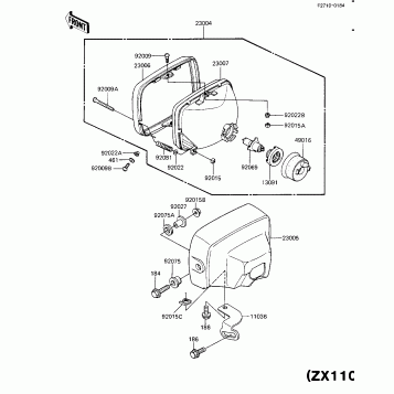 HEADLIGHT (ZX1100-A1)