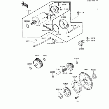 STARTER MOTOR/STARTER CLUTCH