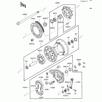 REAR HUB/BRAKE/CHAIN