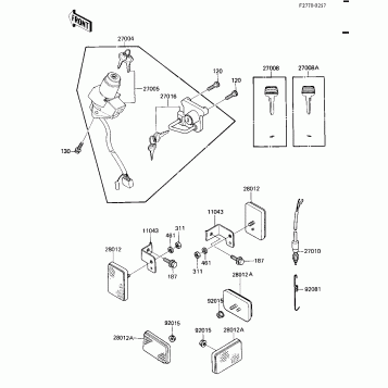 IGNITION SWITCH/LOCKS/REFLECTORS